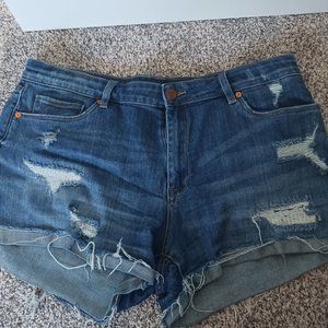 distressed shorts
